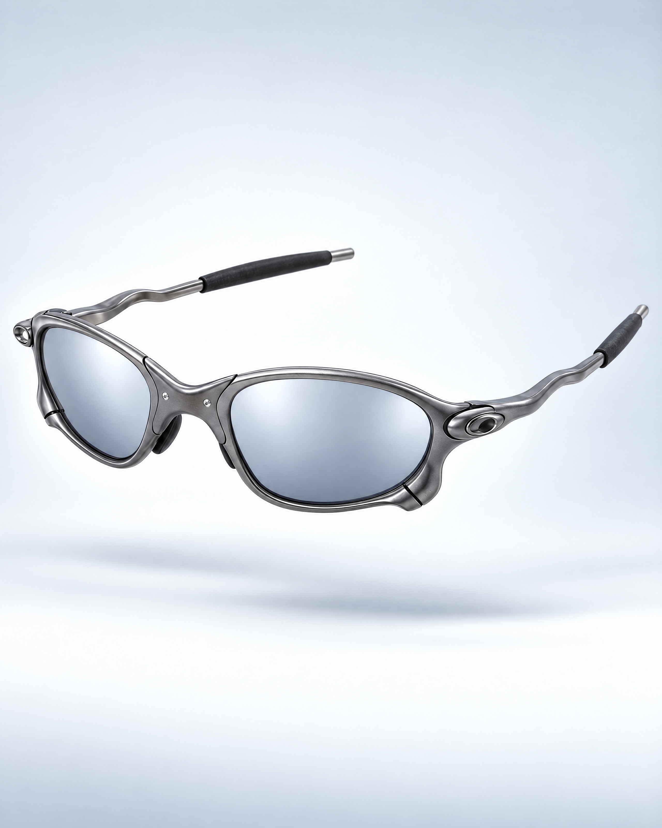 Houser metal sunglasses with silver mirror lenses